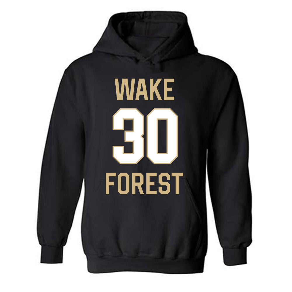 Wake Forest - NCAA Men's Basketball : Anson Beard - Sports Shersey Hooded Sweatshirt-0