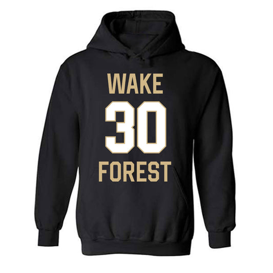Wake Forest - NCAA Men's Basketball : Anson Beard - Sports Shersey Hooded Sweatshirt-0