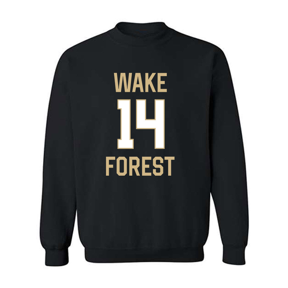 Wake Forest - NCAA Women's Basketball : Mary Carter - Sports Shersey Crewneck Sweatshirt-0