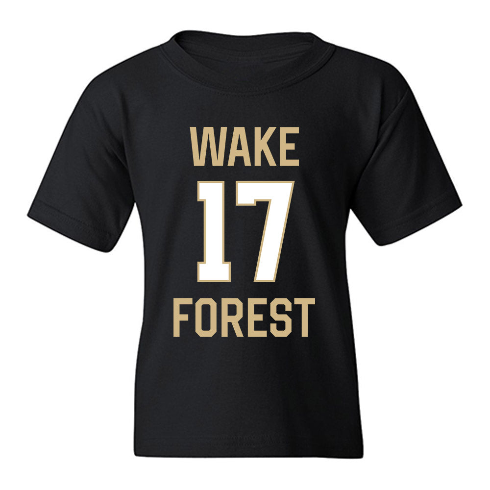 Wake Forest - NCAA Men's Basketball : Xander Pintelon - Sports Shersey Youth T-Shirt-0