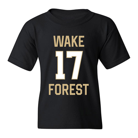 Wake Forest - NCAA Men's Basketball : Xander Pintelon - Sports Shersey Youth T-Shirt-0