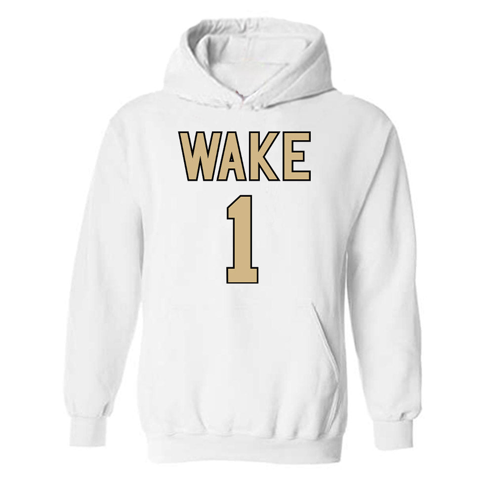 Wake Forest - NCAA Women's Basketball : Adora Nwude - Sports Shersey Hooded Sweatshirt-0