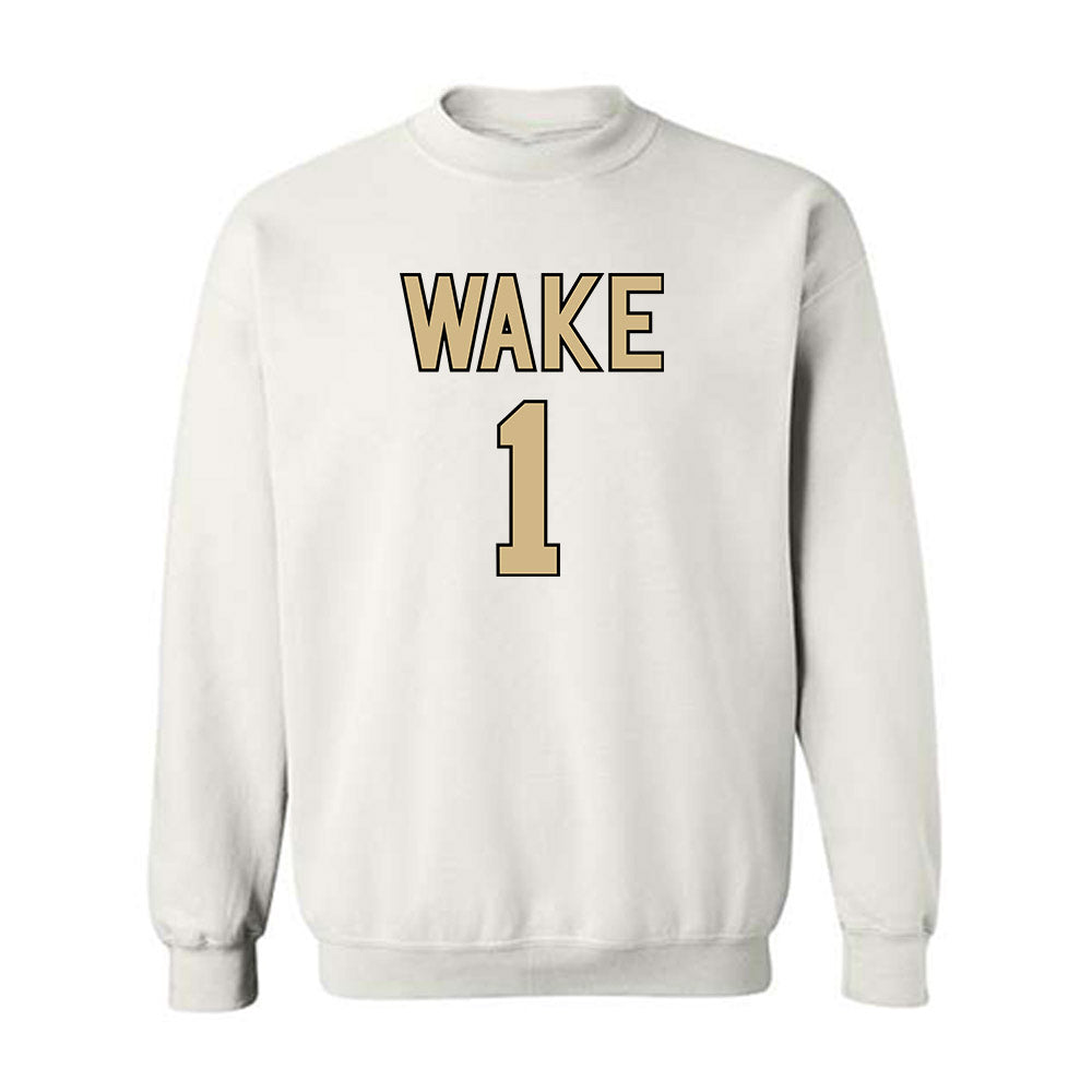 Wake Forest - NCAA Women's Basketball : Adora Nwude - Sports Shersey Crewneck Sweatshirt-0