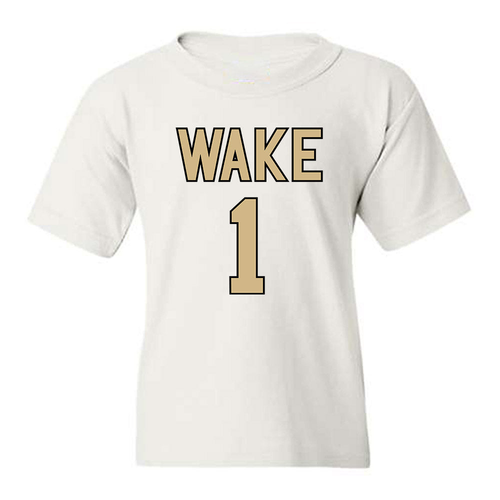 Wake Forest - NCAA Women's Basketball : Adora Nwude - Sports Shersey Youth T-Shirt-0