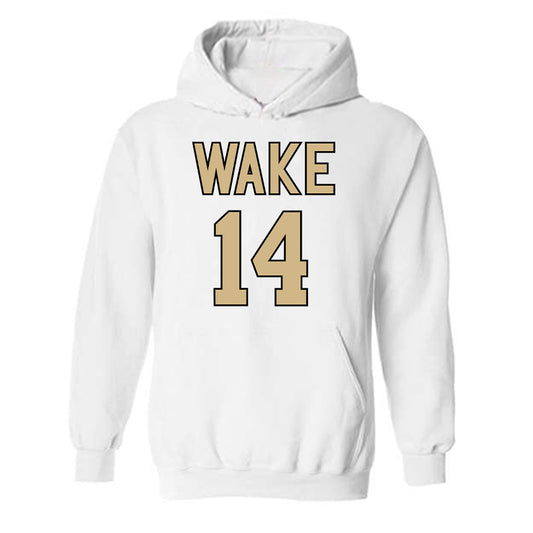 Wake Forest - NCAA Women's Basketball : Mary Carter - Sports Shersey Hooded Sweatshirt-0