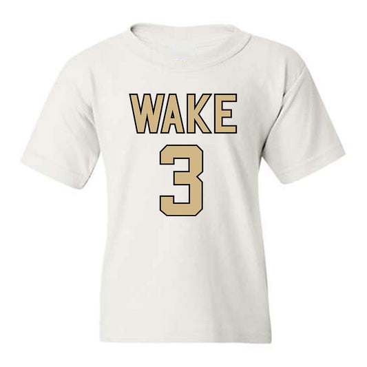 Wake Forest - NCAA Women's Basketball : Alexis Cashdollar - Sports Shersey Youth T-Shirt-0