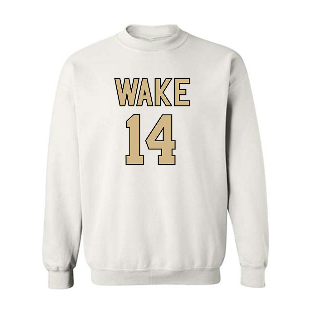 Wake Forest - NCAA Women's Basketball : Mary Carter - Sports Shersey Crewneck Sweatshirt-0