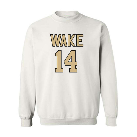Wake Forest - NCAA Women's Basketball : Mary Carter - Sports Shersey Crewneck Sweatshirt-0
