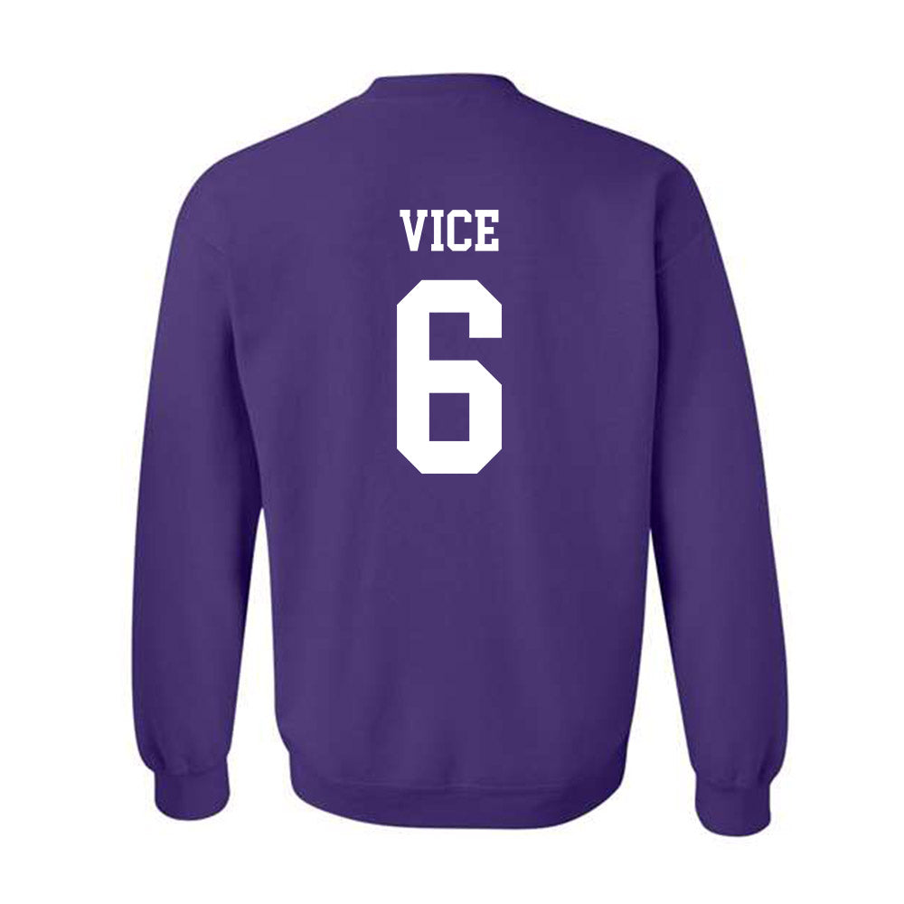 Kansas State - NCAA Men's Basketball : Brock Vice - Classic Shersey Crewneck Sweatshirt-1