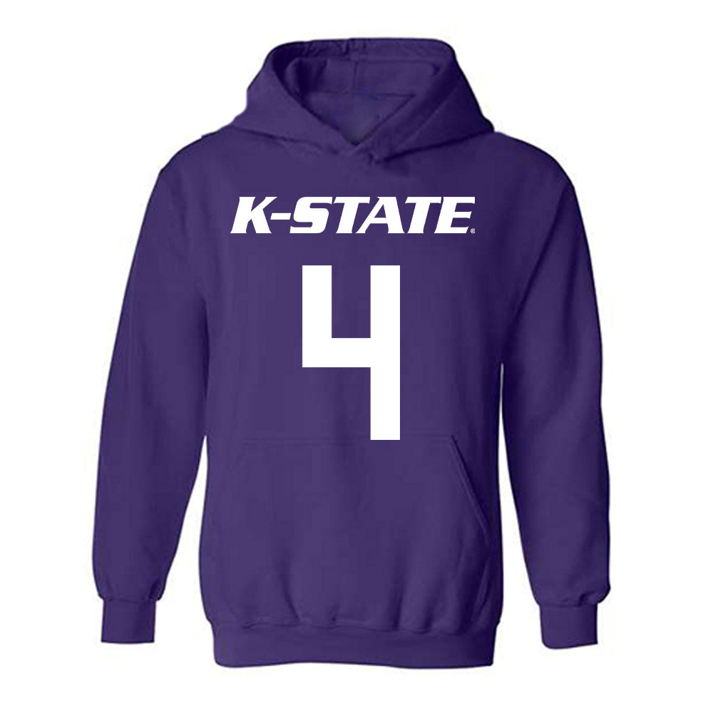Kansas State - NCAA Men's Basketball : Dez Lindsay - Classic Shersey Hooded Sweatshirt-0