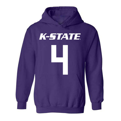 Kansas State - NCAA Men's Basketball : Dez Lindsay - Classic Shersey Hooded Sweatshirt-0