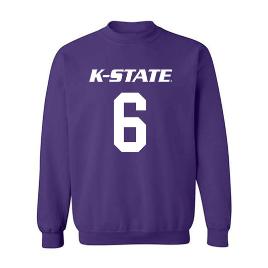 Kansas State - NCAA Men's Basketball : Brock Vice - Classic Shersey Crewneck Sweatshirt-0