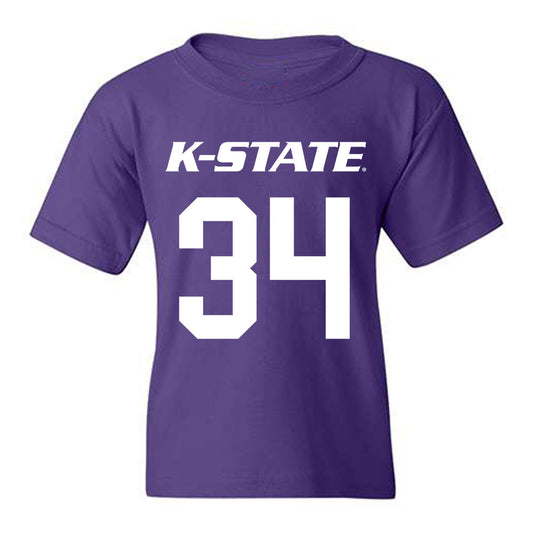 Kansas State - NCAA Men's Basketball : Nate Johnson - Classic Shersey Youth T-Shirt-0