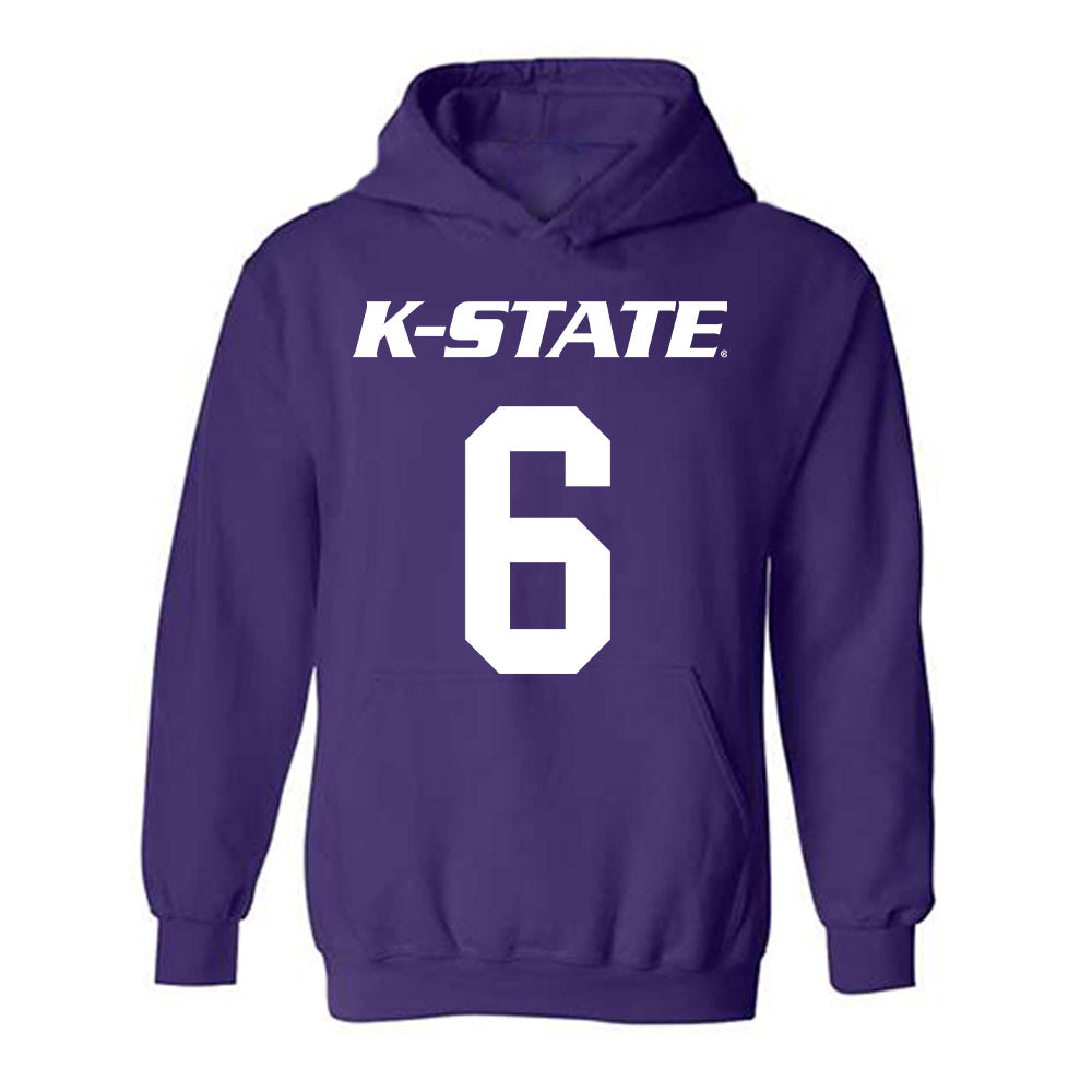 Kansas State - NCAA Men's Basketball : Brock Vice - Classic Shersey Hooded Sweatshirt-0
