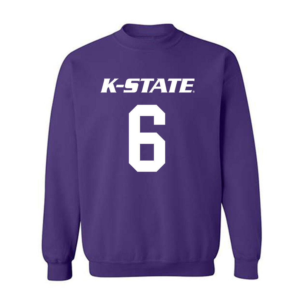 Kansas State - NCAA Men's Basketball : Marcus Johnson - Classic Shersey Crewneck Sweatshirt-0