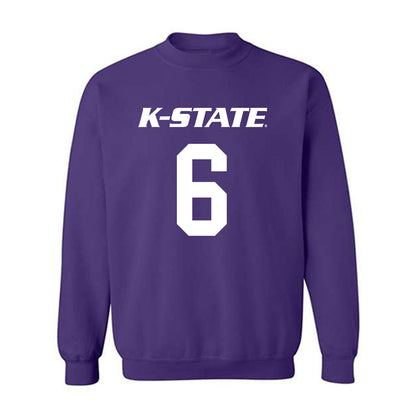 Kansas State - NCAA Men's Basketball : Marcus Johnson - Classic Shersey Crewneck Sweatshirt-0