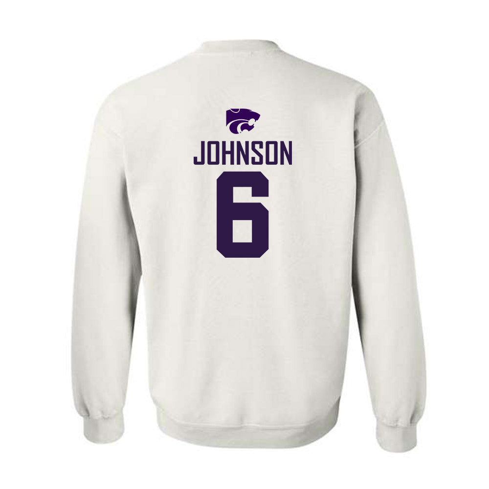 Kansas State - NCAA Men's Basketball : Marcus Johnson - Classic Shersey Crewneck Sweatshirt-1
