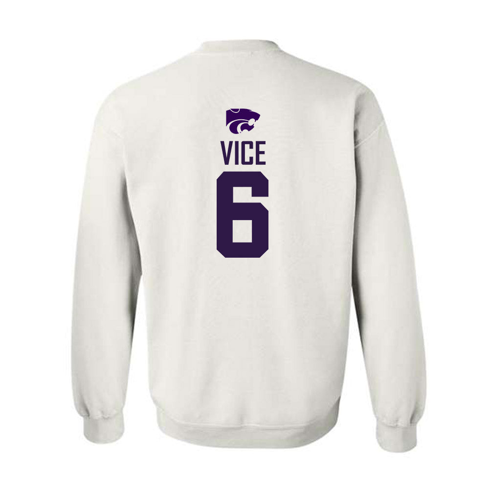 Kansas State - NCAA Men's Basketball : Brock Vice - Classic Shersey Crewneck Sweatshirt-1