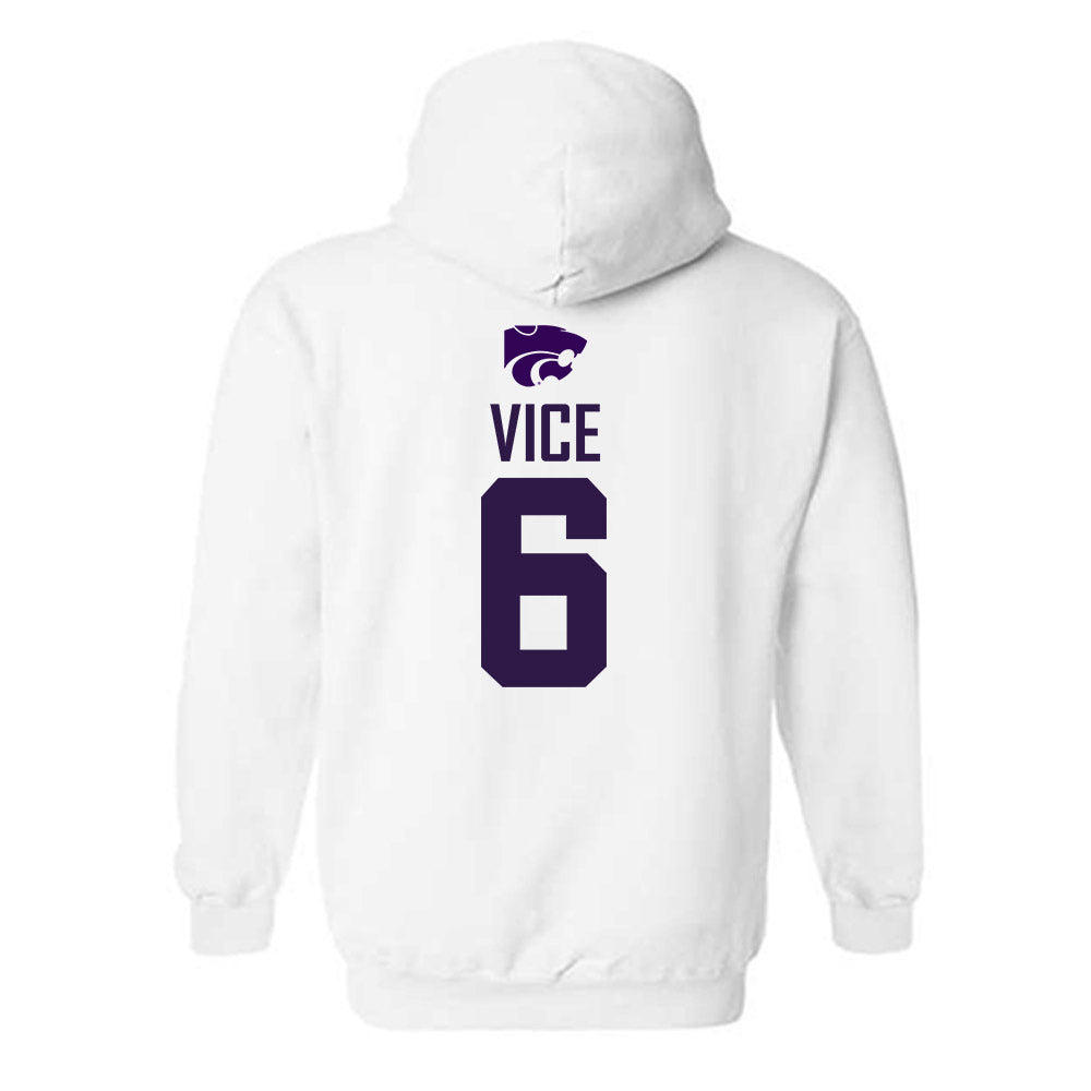 Kansas State - NCAA Men's Basketball : Brock Vice - Classic Shersey Hooded Sweatshirt-1