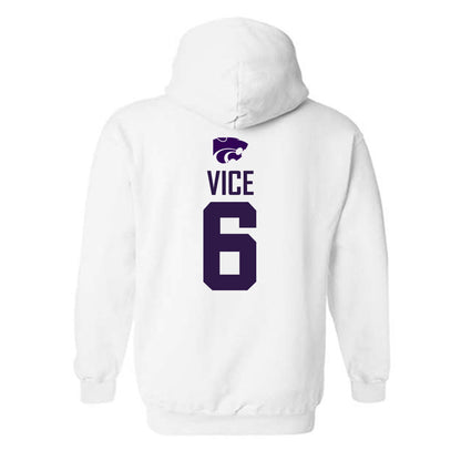 Kansas State - NCAA Men's Basketball : Brock Vice - Classic Shersey Hooded Sweatshirt-1