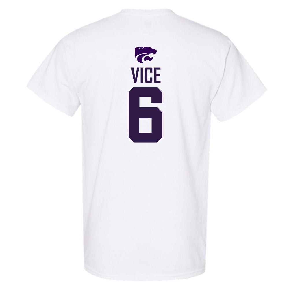 Kansas State - NCAA Men's Basketball : Brock Vice - Classic Shersey T-Shirt-1