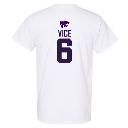 Kansas State - NCAA Men's Basketball : Brock Vice - Classic Shersey T-Shirt-1