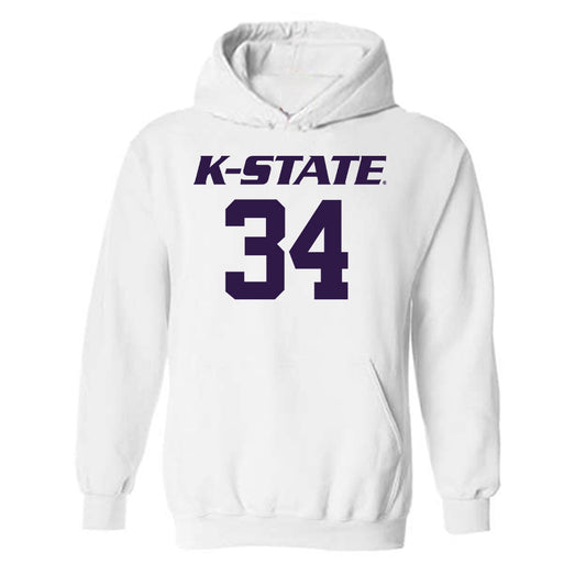 Kansas State - NCAA Men's Basketball : Nate Johnson - Classic Shersey Hooded Sweatshirt-0