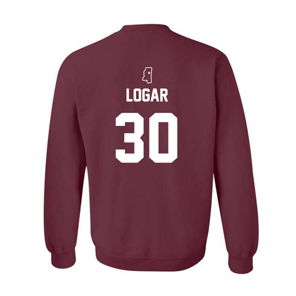 Mississippi State - NCAA Baseball : Jackson Logar - Sports Shersey Crewneck Sweatshirt-1