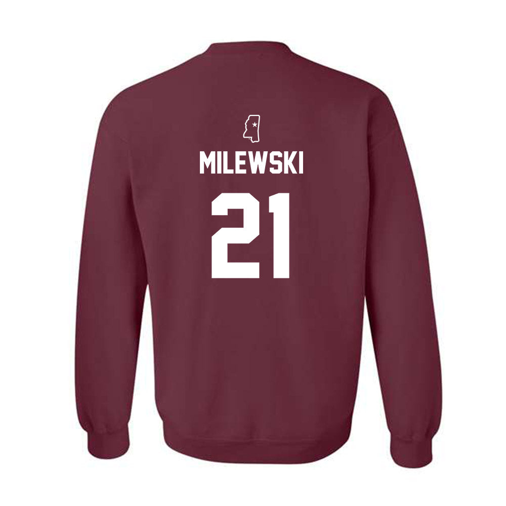 Mississippi State - NCAA Baseball : Kevin Milewski - Sports Shersey Crewneck Sweatshirt-1