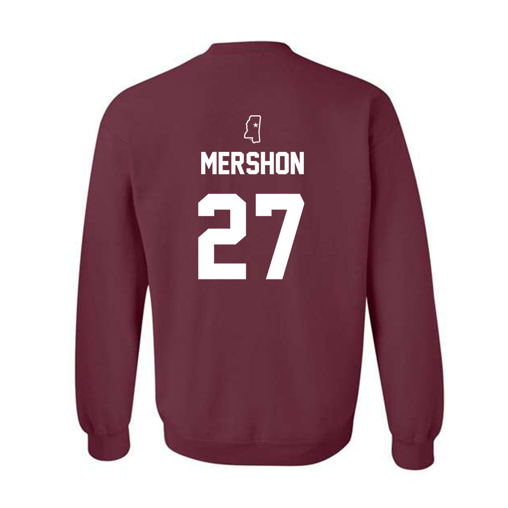 Mississippi State - NCAA Baseball : Peter Mershon - Sports Shersey Crewneck Sweatshirt-1