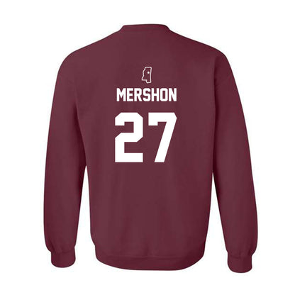 Mississippi State - NCAA Baseball : Peter Mershon - Sports Shersey Crewneck Sweatshirt-1