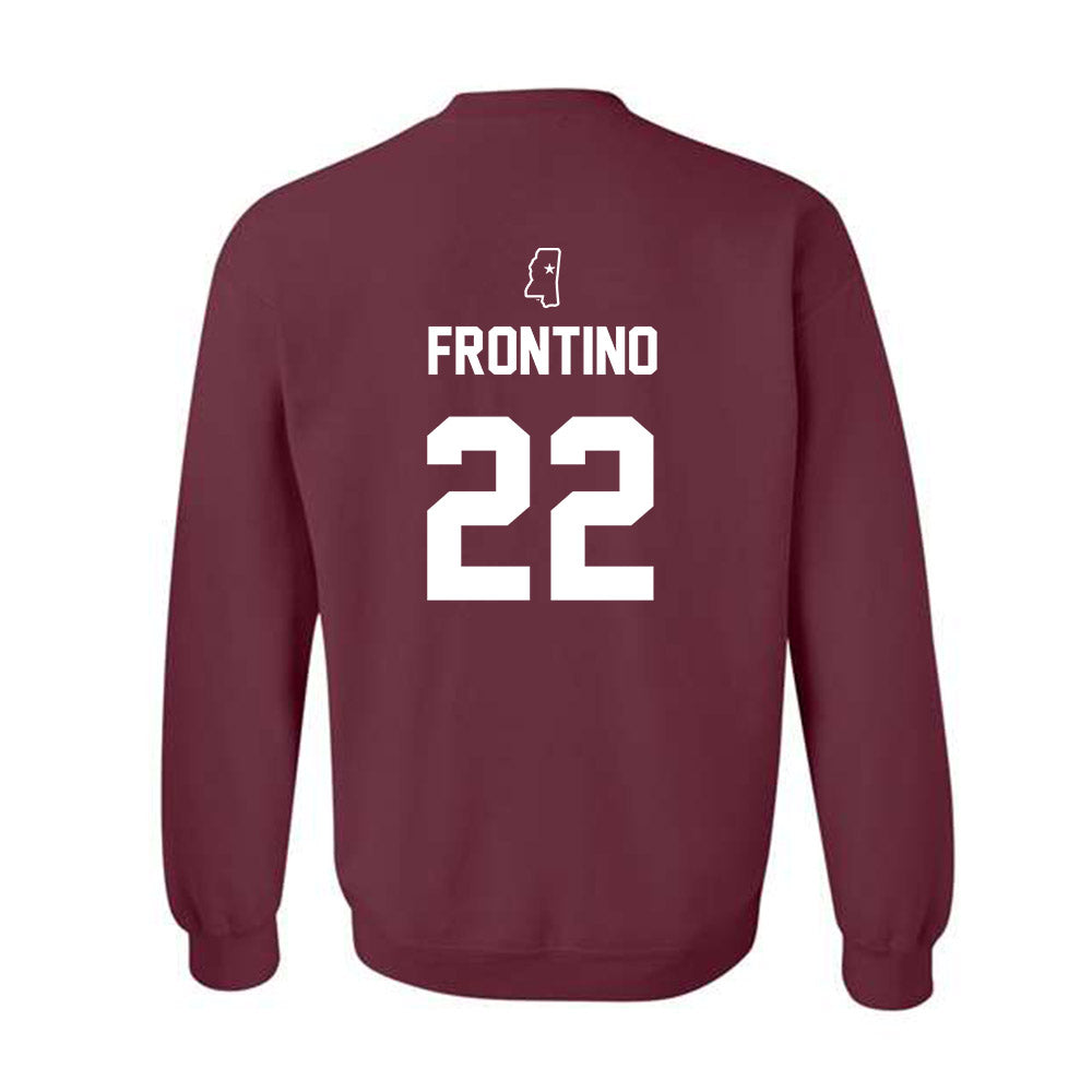 Mississippi State - NCAA Baseball : Nicholas Frontino - Sports Shersey Crewneck Sweatshirt-1