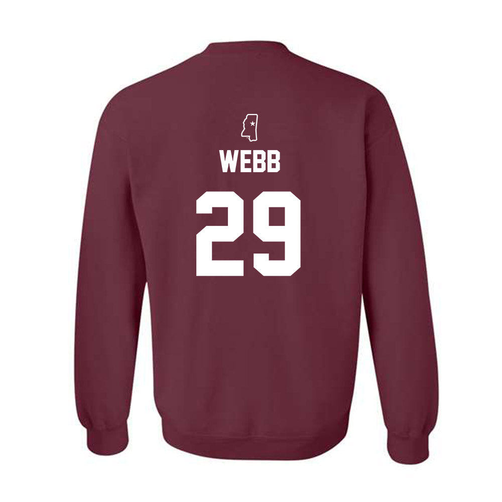 Mississippi State - NCAA Baseball : Maddox Webb - Sports Shersey Crewneck Sweatshirt-1