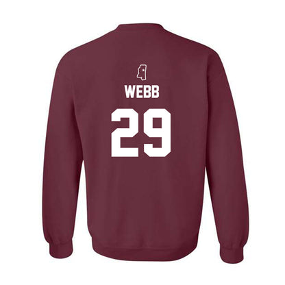 Mississippi State - NCAA Baseball : Maddox Webb - Sports Shersey Crewneck Sweatshirt-1