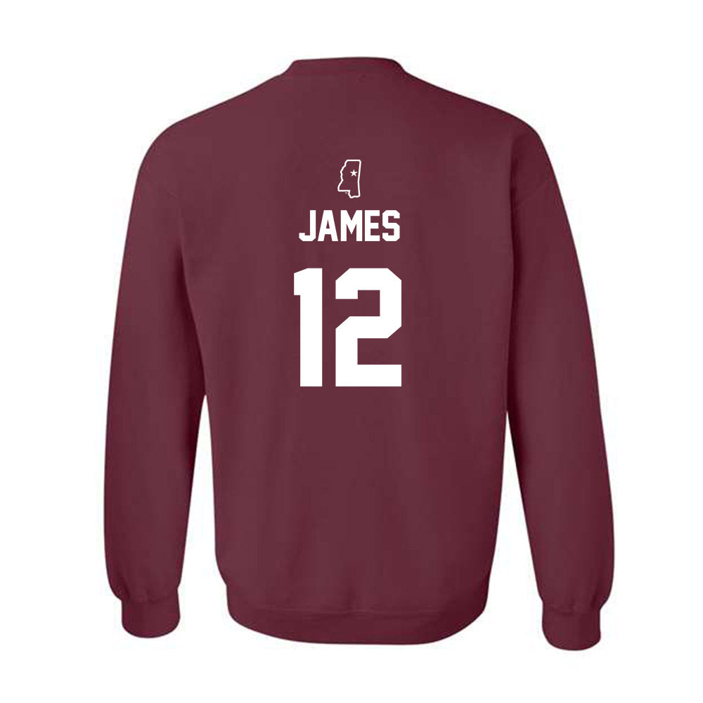 Mississippi State - NCAA Baseball : Chone James - Sports Shersey Crewneck Sweatshirt-1