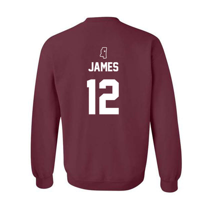 Mississippi State - NCAA Baseball : Chone James - Sports Shersey Crewneck Sweatshirt-1