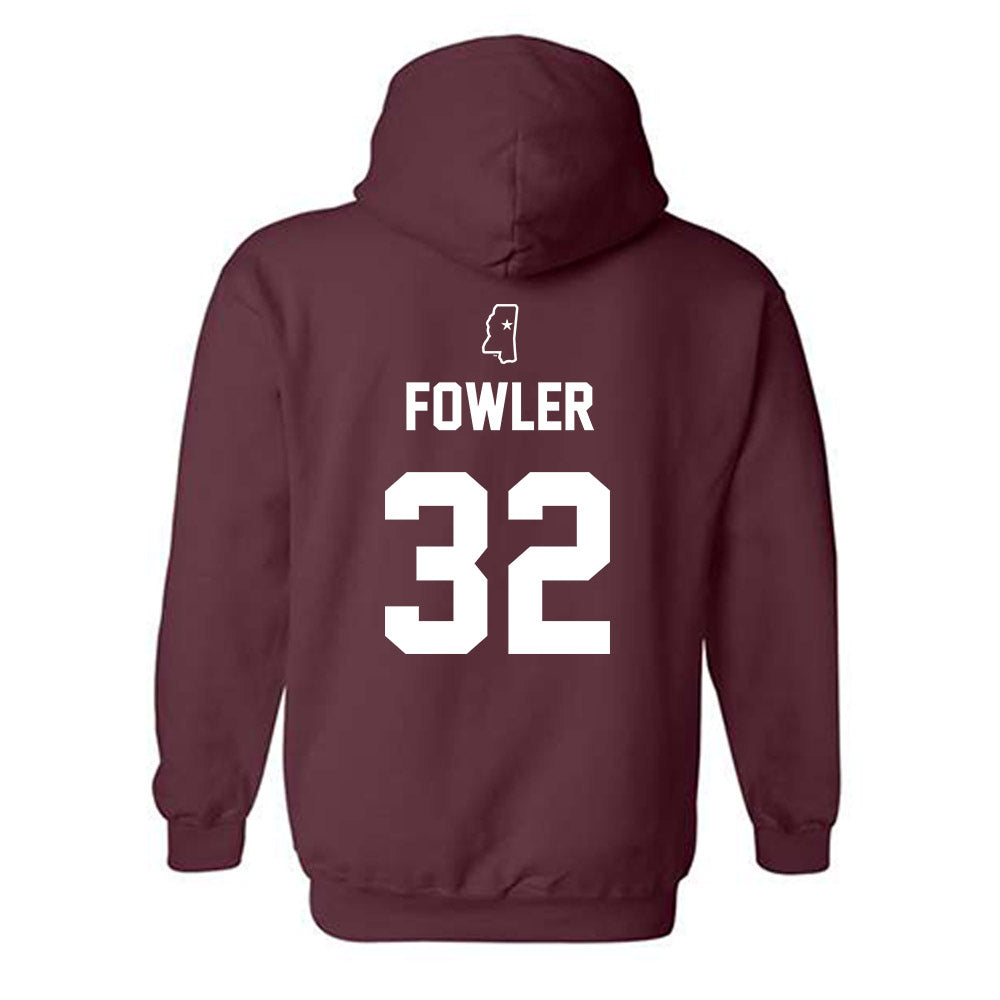 Mississippi State - NCAA Baseball : Peyton Fowler - Sports Shersey Hooded Sweatshirt-1