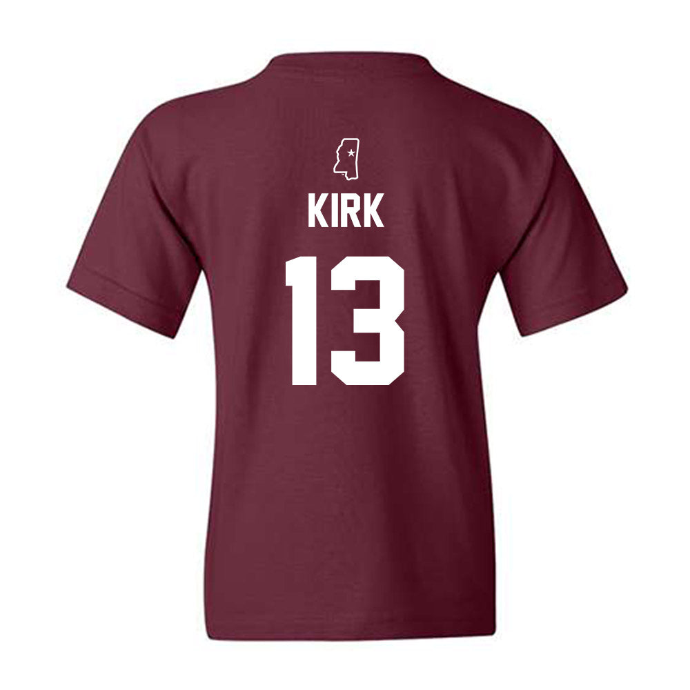 Mississippi State - NCAA Baseball : William Kirk - Sports Shersey Youth T-Shirt-1