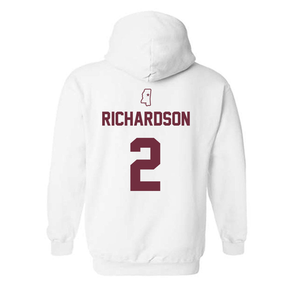 Mississippi State - NCAA Softball : Abby Grace Richardson - Sports Shersey Hooded Sweatshirt-1