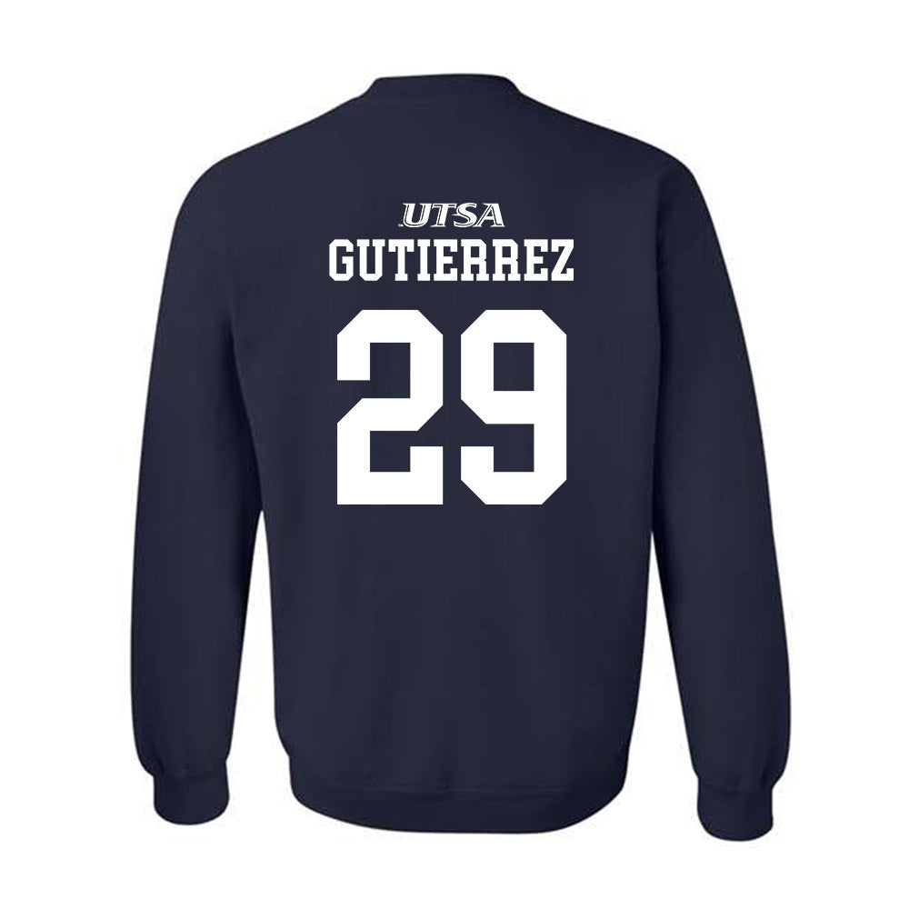 UTSA - NCAA Baseball : Christopher Gutierrez - Generic Sports Crewneck Sweatshirt-1
