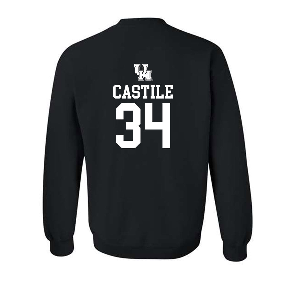 Houston - NCAA Football : Bryson Castile - Sports Shersey Crewneck Sweatshirt-1