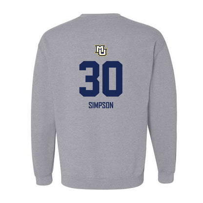 Marquette - NCAA Men's Soccer : Cameron Simpson - Sports Shersey Crewneck Sweatshirt-1
