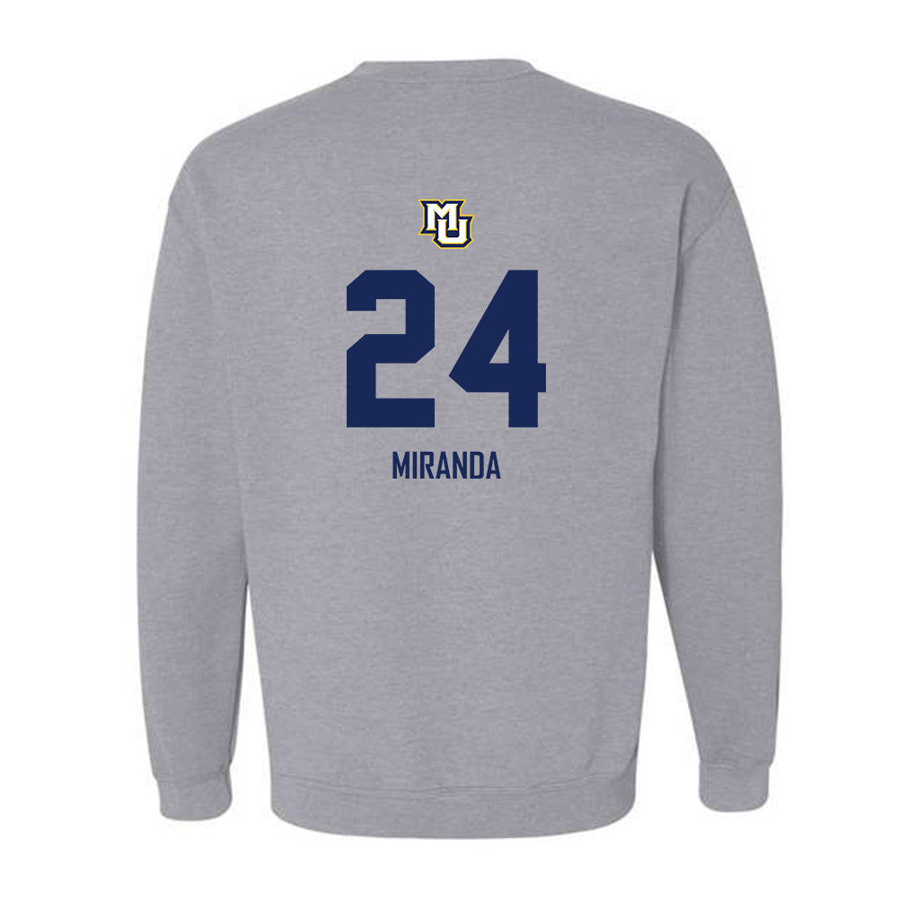 Marquette - NCAA Men's Soccer : Gabriel Miranda - Sports Shersey Crewneck Sweatshirt-1