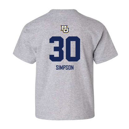 Marquette - NCAA Men's Soccer : Cameron Simpson - Sports Shersey Youth T-Shirt-1