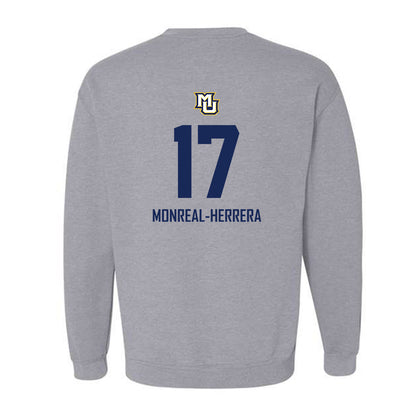 Marquette - NCAA Men's Soccer : Jonathan Monreal-Herrera - Sports Shersey Crewneck Sweatshirt-1
