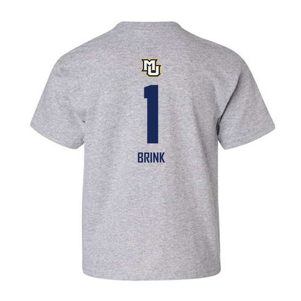 Marquette - NCAA Men's Soccer : Marten Brink - Sports Shersey Youth T-Shirt-1