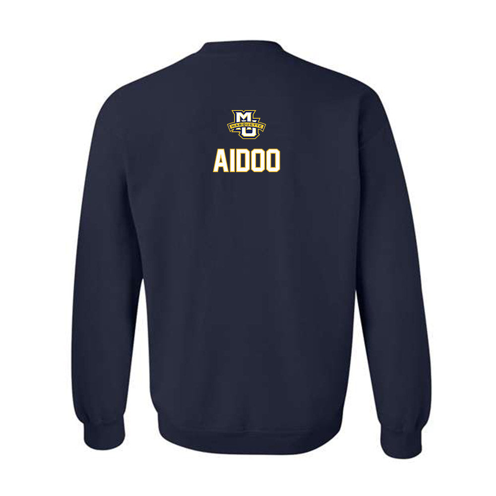 Marquette - NCAA Men's Track & Field : Ethan Aidoo - Generic Sports Shersey Crewneck Sweatshirt-1
