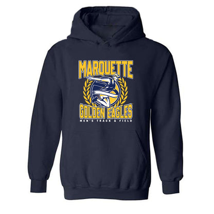 Marquette - NCAA Men's Track & Field : Mason Cornwell - Generic Sports Shersey Hooded Sweatshirt-0