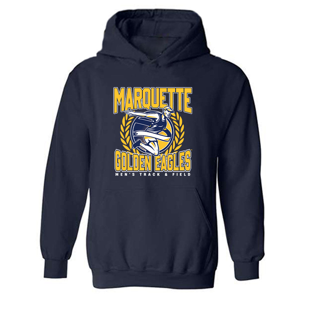 Marquette - NCAA Men's Track & Field : Charlie Dutmer - Generic Sports Shersey Hooded Sweatshirt-0