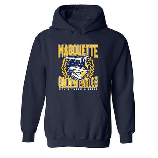 Marquette - NCAA Men's Track & Field : Hunter Robin - Generic Sports Shersey Hooded Sweatshirt-0